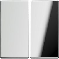 Лицевая панель Jung LS990 metal для 2-кл. выключателя хром картинка